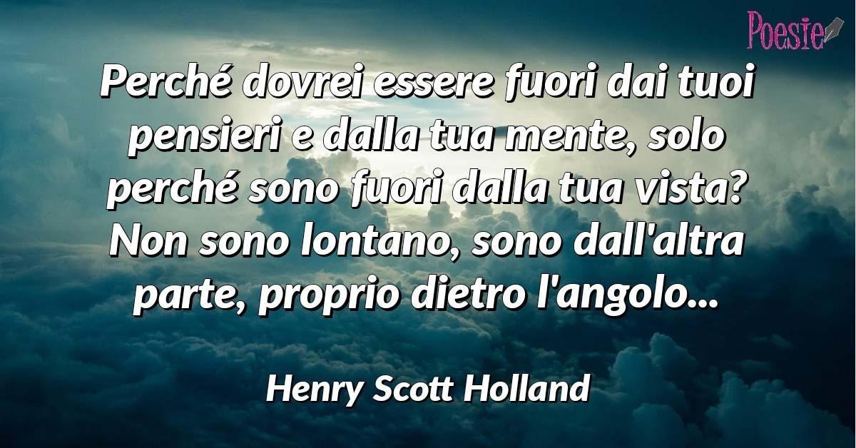 La morte non è niente Poesia di Henry Scott Holland